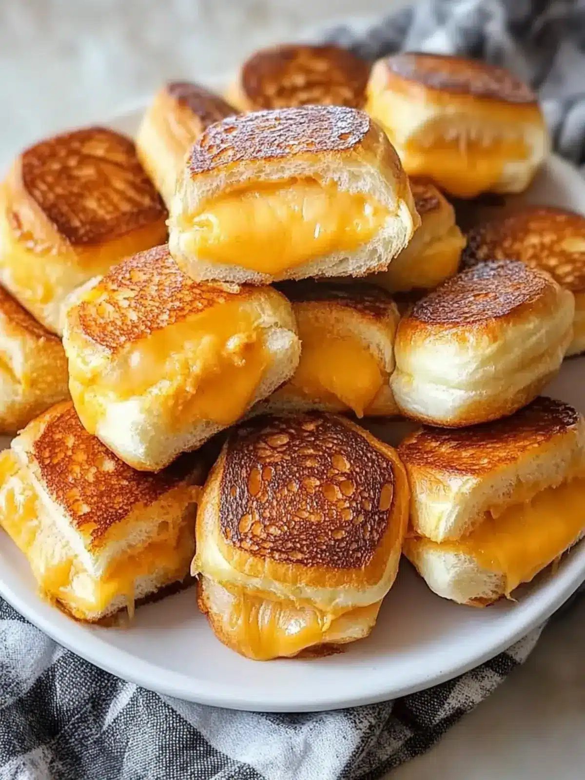 Mini Grilled Cheese Hawaiian Rolls – Easy Crowd-Pleaser Delight 4 Mini Grilled Cheese Hawaiian Rolls – Easy, Cozy, Crowd-Pleaser Recipe