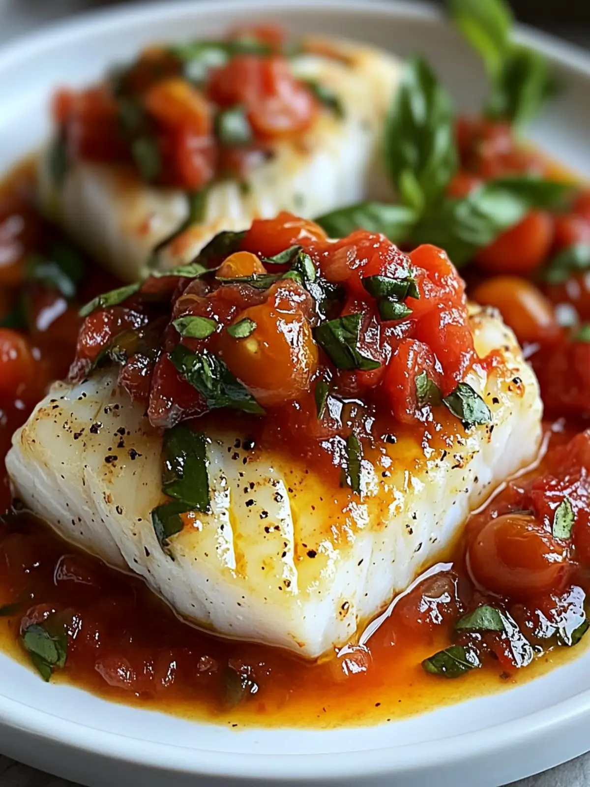 Savor Pan-Seared Mediterranean Cod in Tomato Basil Sauce Today 5 Pan-Seared Mediterranean Cod in Tomato Basil Sauce