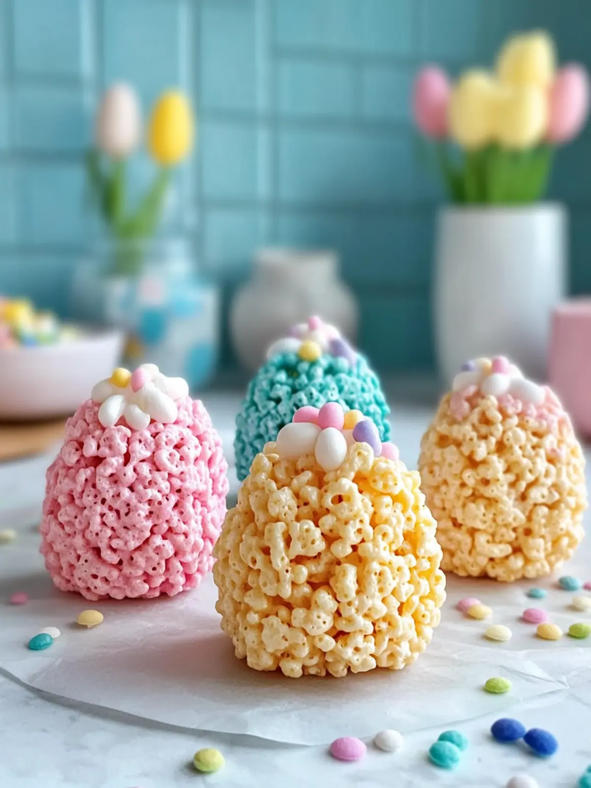 Cute and Colorful Easter Egg Rice Krispies Treats for Spring Fun 5 Cute and Colorful Easter Egg Rice Krispies Treats