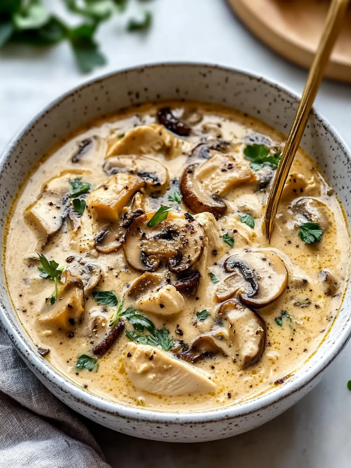 Creamy Chicken Mushroom Soup: A Cozy Hug in a Bowl 5 Creamy Chicken Mushroom Soup