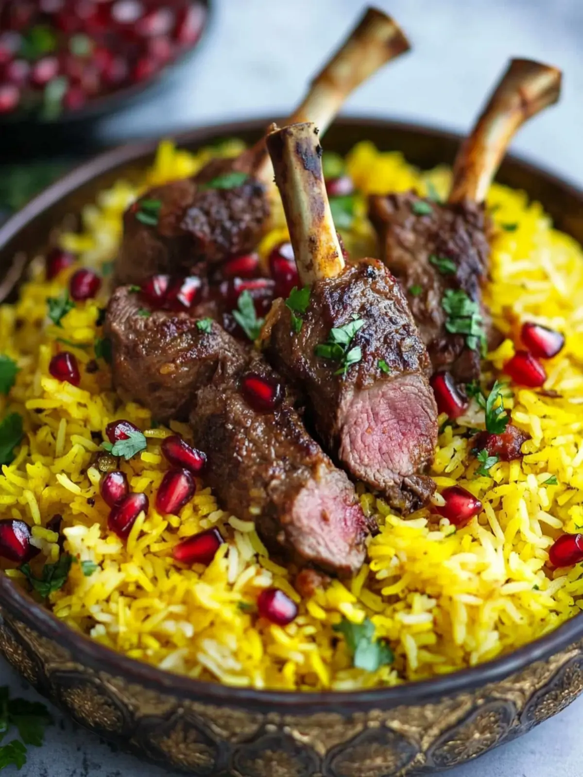 Pomegranate Lamb and Saffron Rice for Flavorful Family Feasts 3 Pomegranate Lamb and Saffron Rice