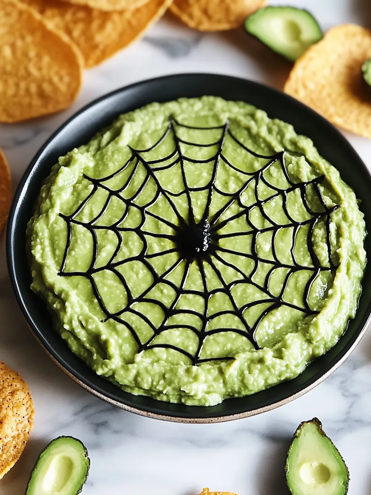 Spiderweb Guacamole: Perfectly Spooky for Your Halloween Bash 4 Spiderweb Guacamole