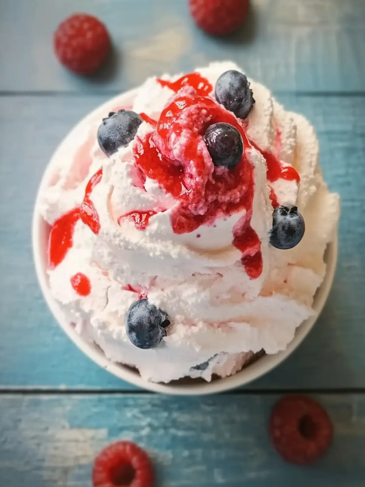 Red, White & Blueberry Fluff: A Quick Summery Delight 2 Red, White & Blueberry Fluff