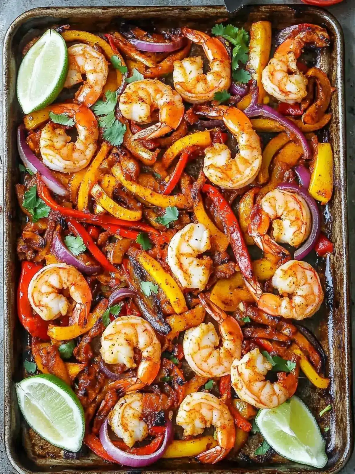 Quick and Flavorful Sheet Pan Shrimp Fajitas in 20 Minutes 5 Sheet Pan Shrimp Fajitas
