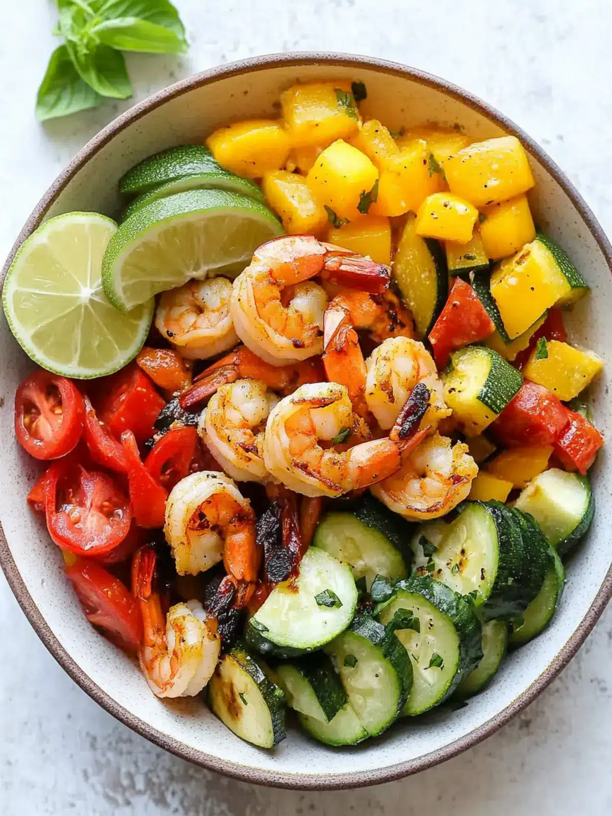 Delicious Grilled Shrimp and Vegetable Bowl for Summer Bliss 2 Grilled Shrimp and Vegetable Bowl