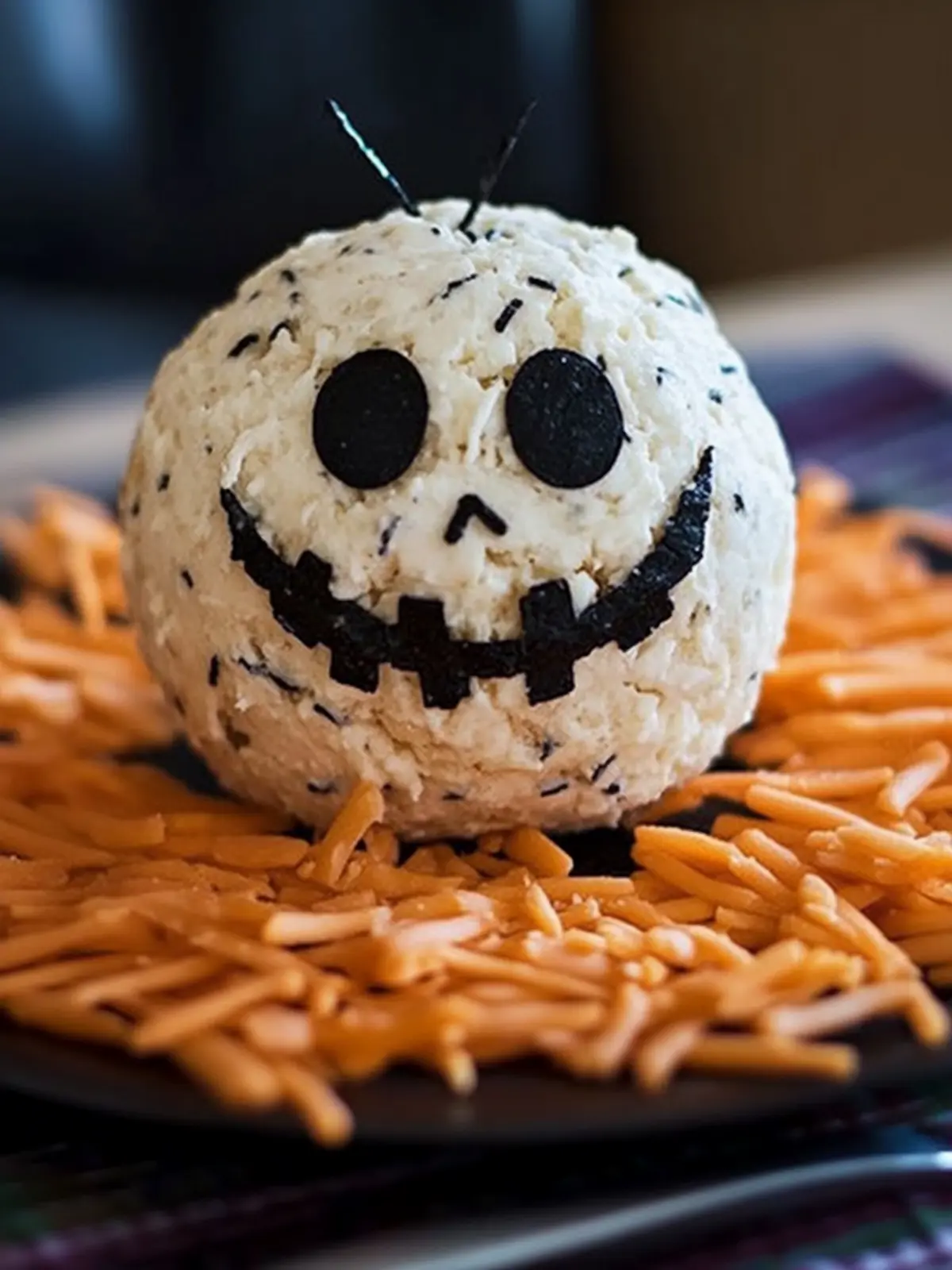 Delightful Skellington Cheese Ball Appetizer for Spooky Fun 4 Skellington Cheese Ball Appetizer