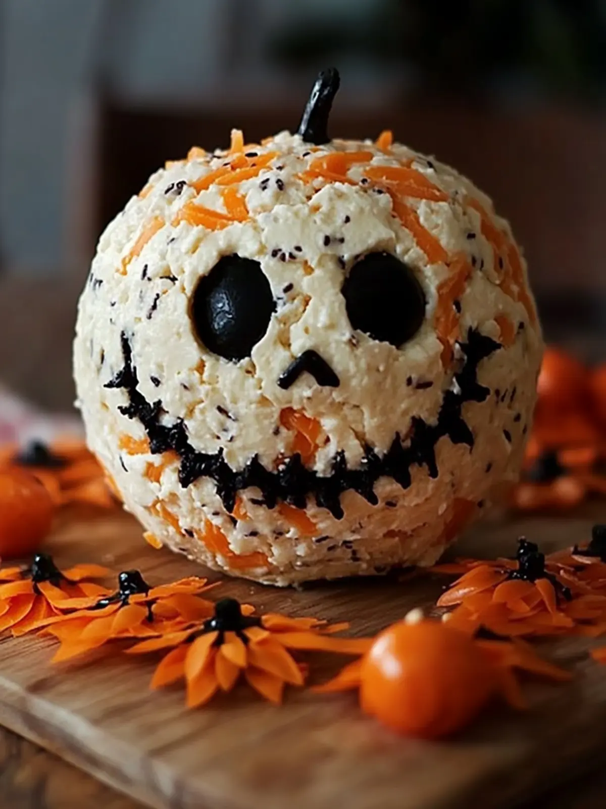 Delightful Skellington Cheese Ball Appetizer for Spooky Fun 5 Skellington Cheese Ball Appetizer