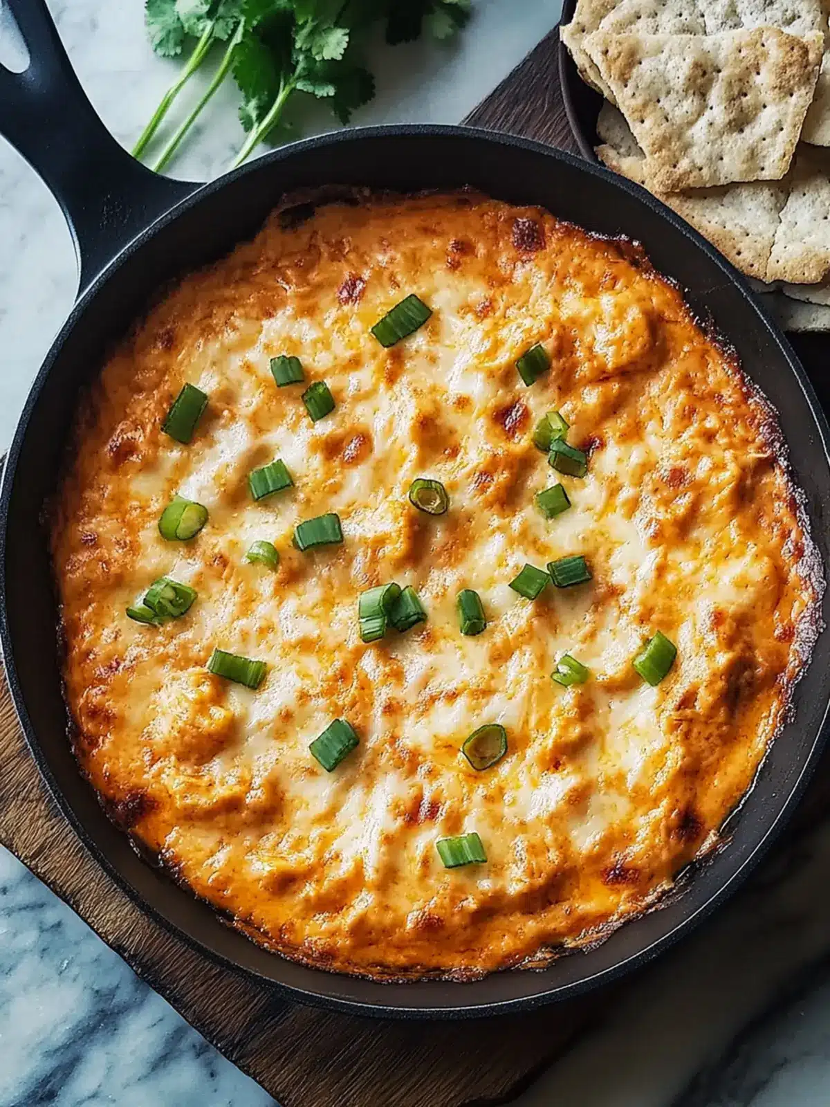 Skillet Buffalo Chicken Dip – The Ultimate Cheesy Comfort! 5 The Ultimate Buffalo Chicken Dip in a Skillet – So Cheesy!