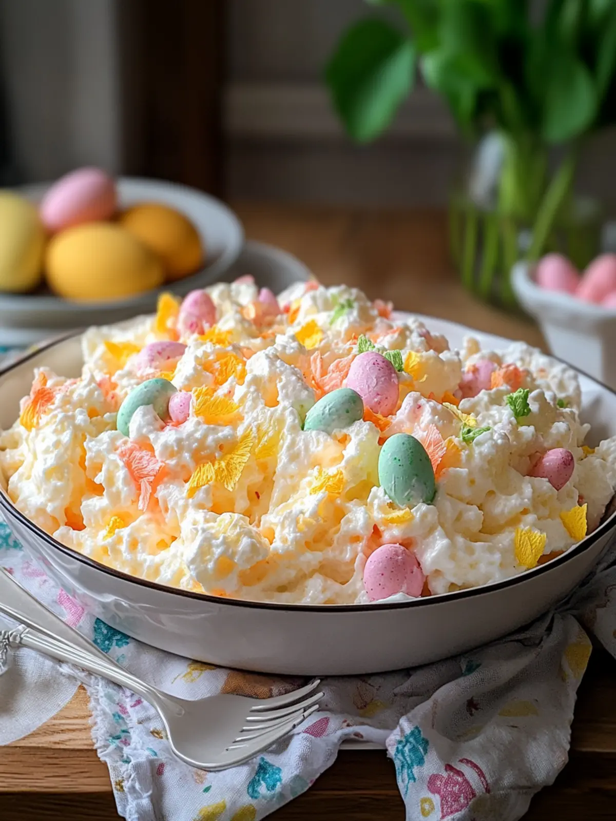 Easter Fluff Salad: A Creamy No-Bake Delight for Celebrations 3 Easter Fluff Salad