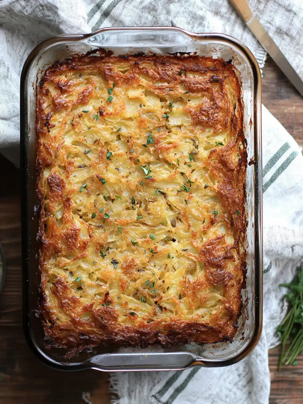 Crispy Potato Kugel Recipe: A Healthy Twist on Tradition 3 Crispy Potato Kugel Recipe