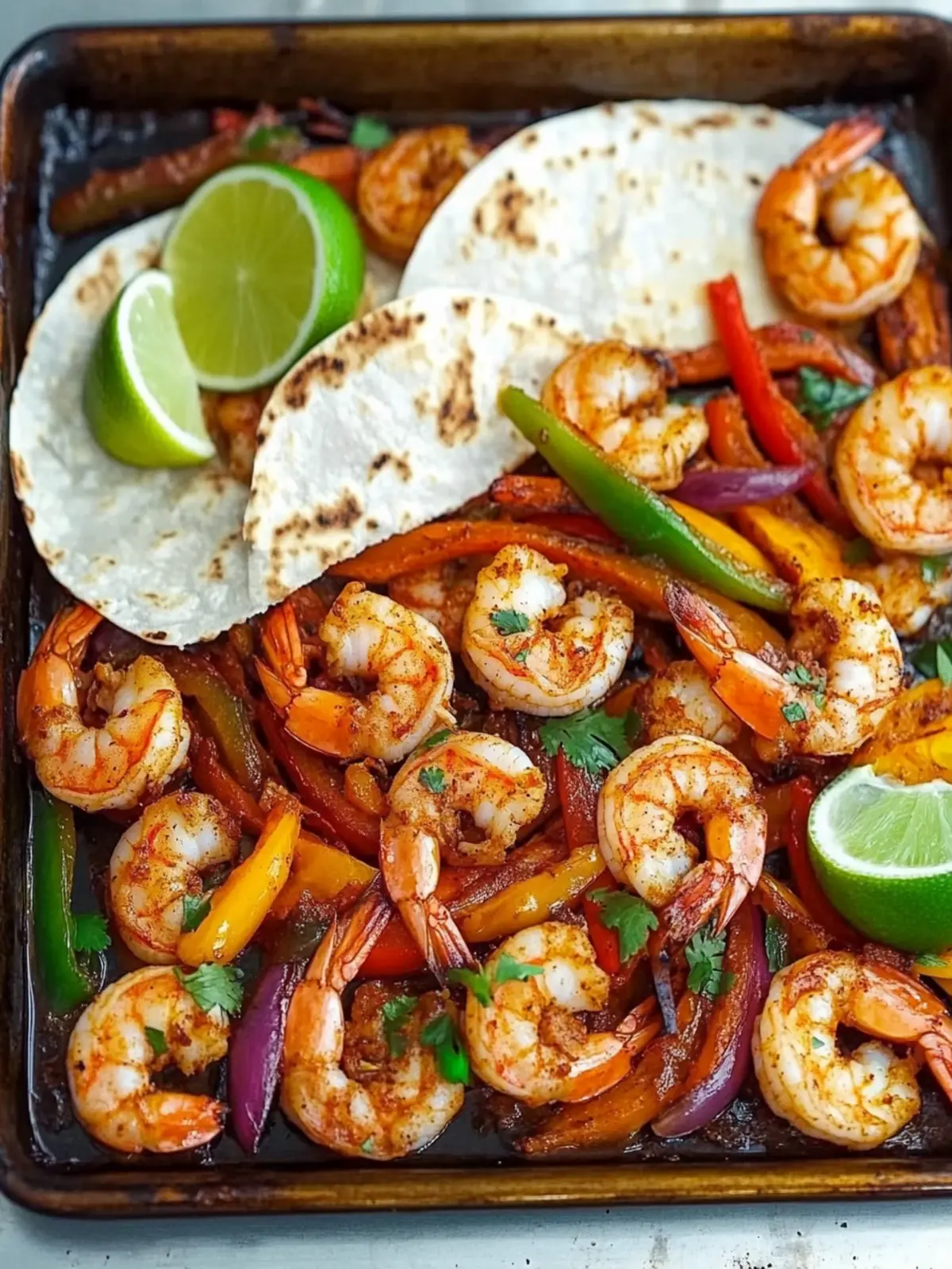 Quick and Flavorful Sheet Pan Shrimp Fajitas in 20 Minutes 3 Sheet Pan Shrimp Fajitas