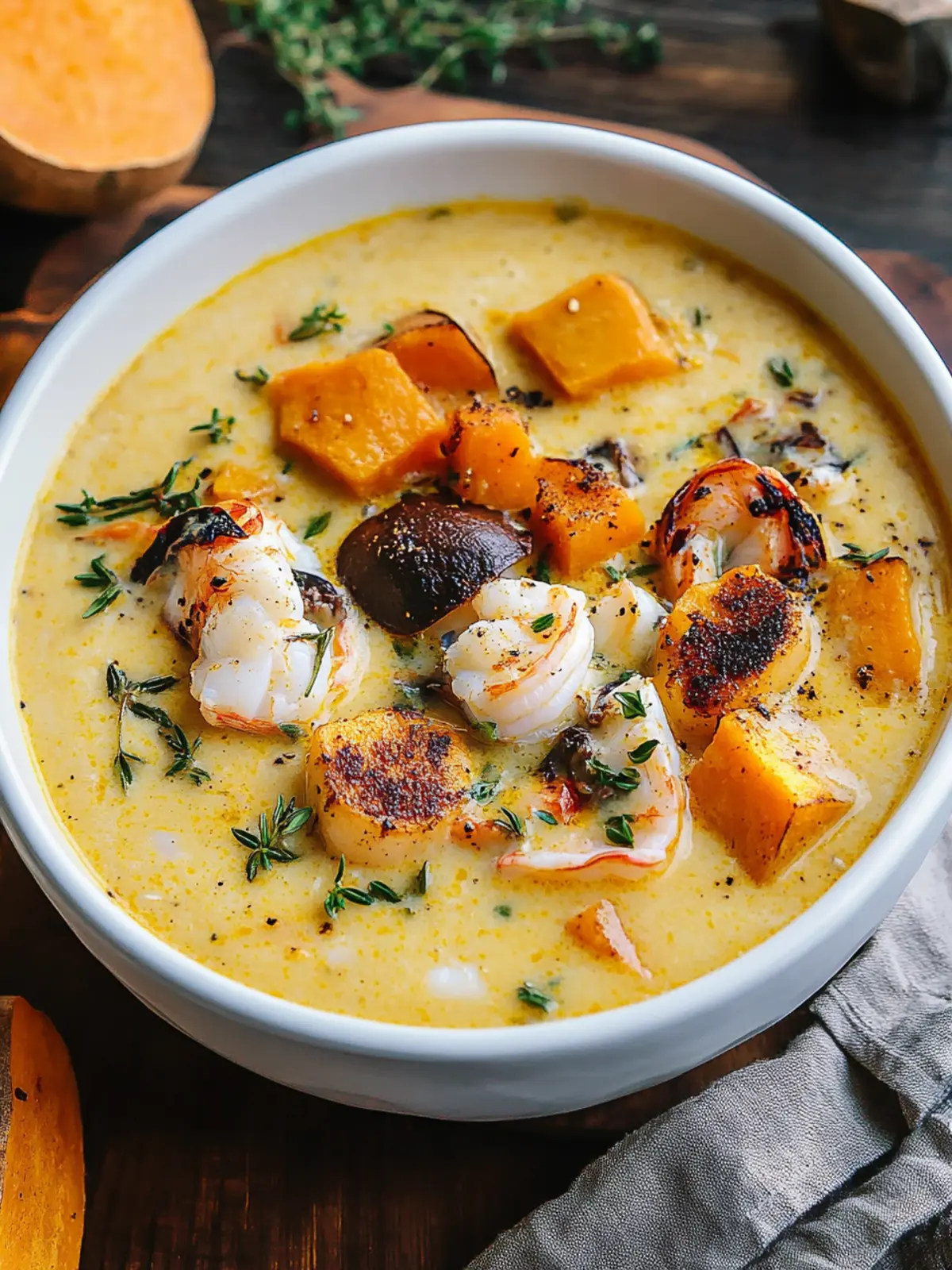 Cajun Sweet Potato Seafood Chowder That Warms Your Soul 5 Cajun Sweet Potato Seafood Chowder