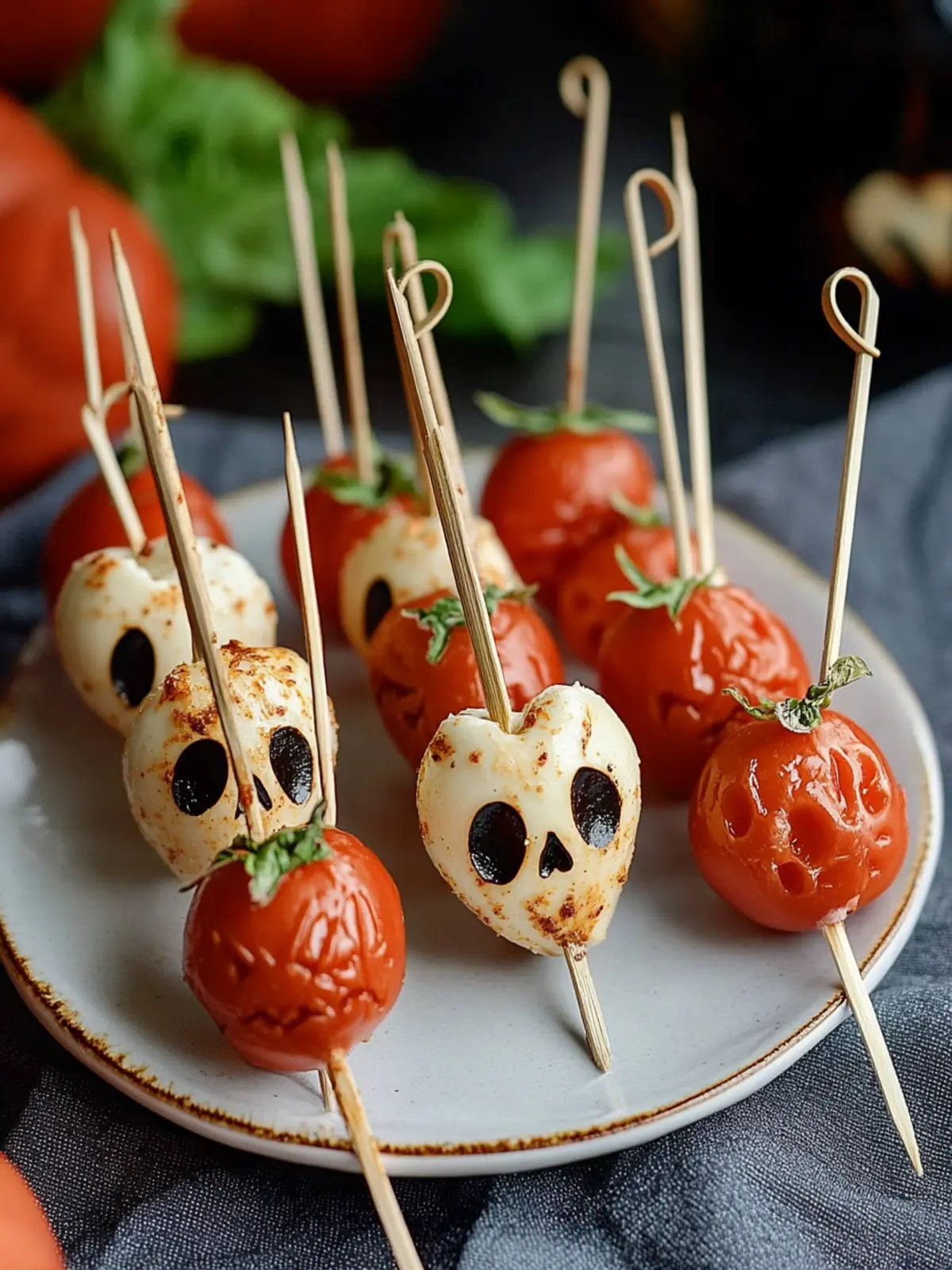 Gorgeous Halloween Caprese Salad Skewers Everyone Will Love 2 Halloween Caprese Salad Skewers