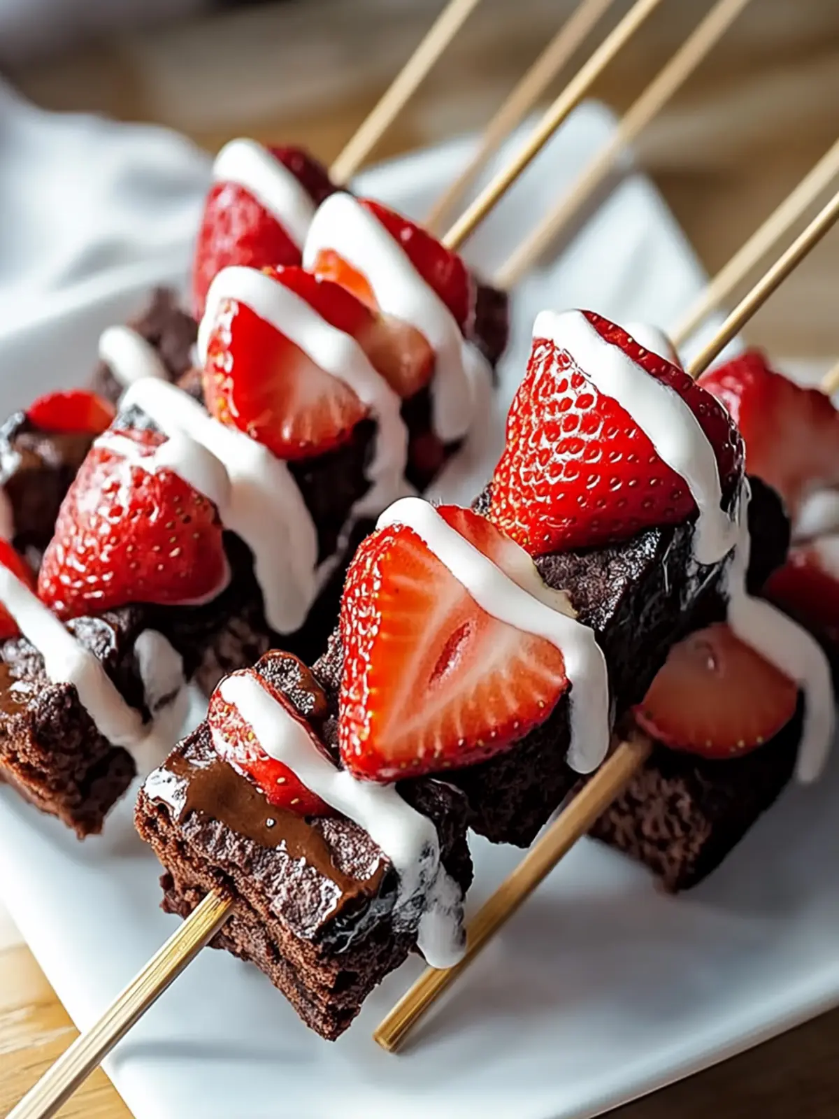 Sweet Strawberry Brownie Kabobs for Effortless Party Fun 2 Sweet Strawberry Brownie Kabobs for Effortless Party Fun