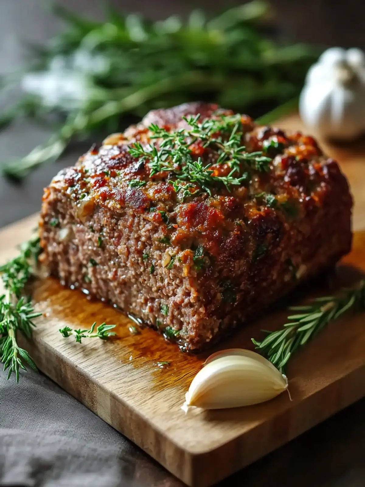 Garlic Herb Meatloaf: A Delicious Twist on Comfort Food 4 Garlic Herb Meatloaf