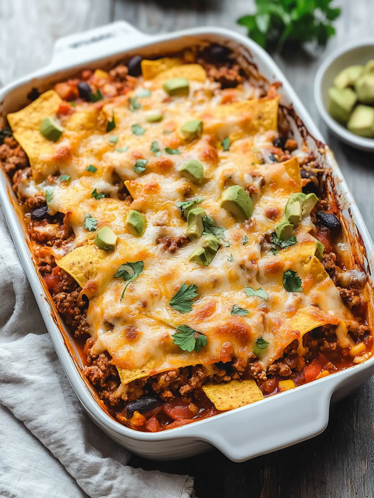 Easy Ground Beef Nacho Casserole for Busy Weeknights 3 Easy Ground Beef Nacho Casserole