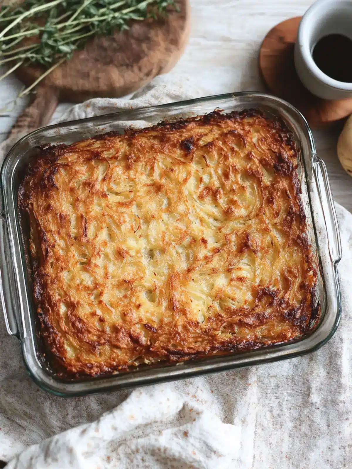 Crispy Potato Kugel Recipe: A Healthy Twist on Tradition 4 Crispy Potato Kugel Recipe