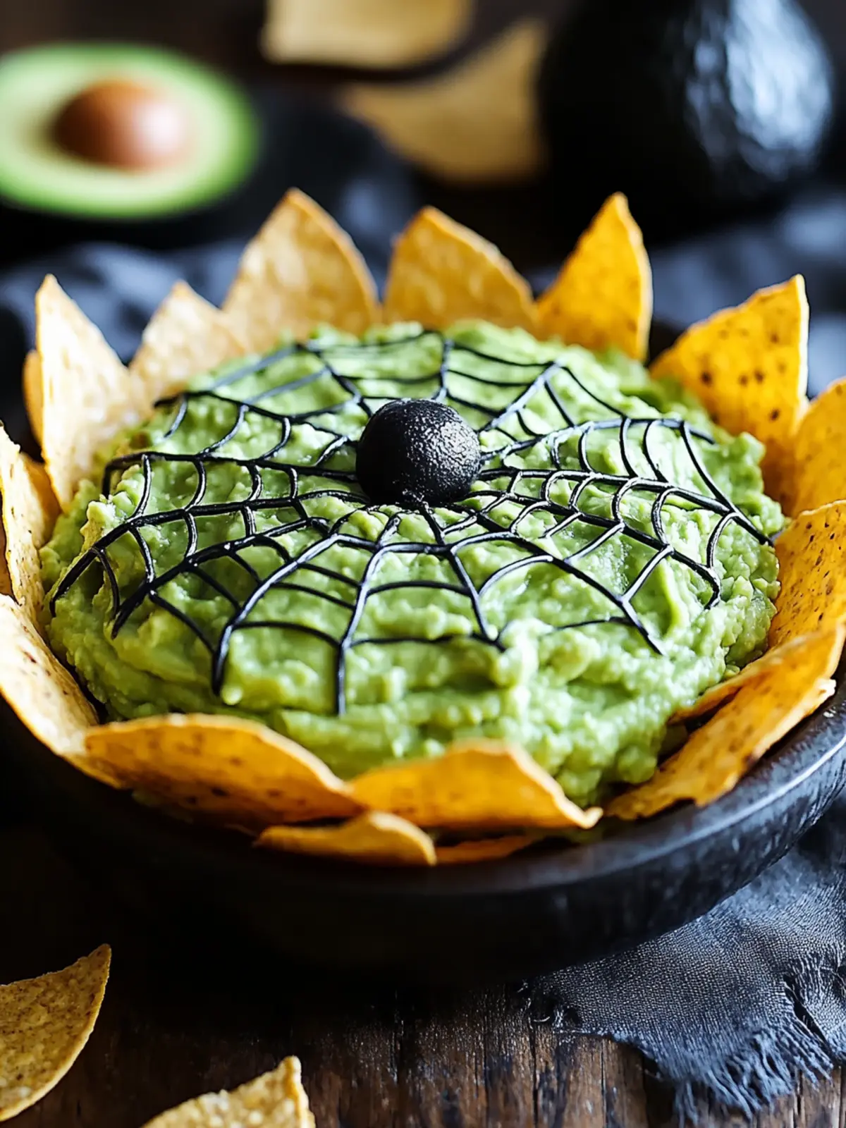 Spiderweb Guacamole: Perfectly Spooky for Your Halloween Bash 2 Spiderweb Guacamole