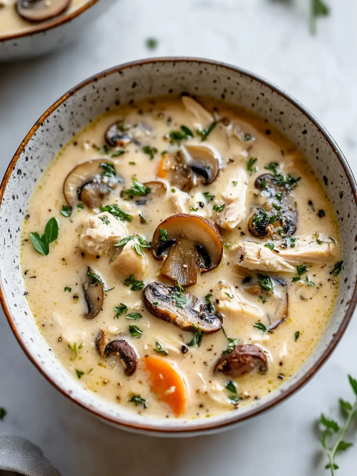 Creamy Chicken Mushroom Soup: A Cozy Hug in a Bowl 3 Creamy Chicken Mushroom Soup