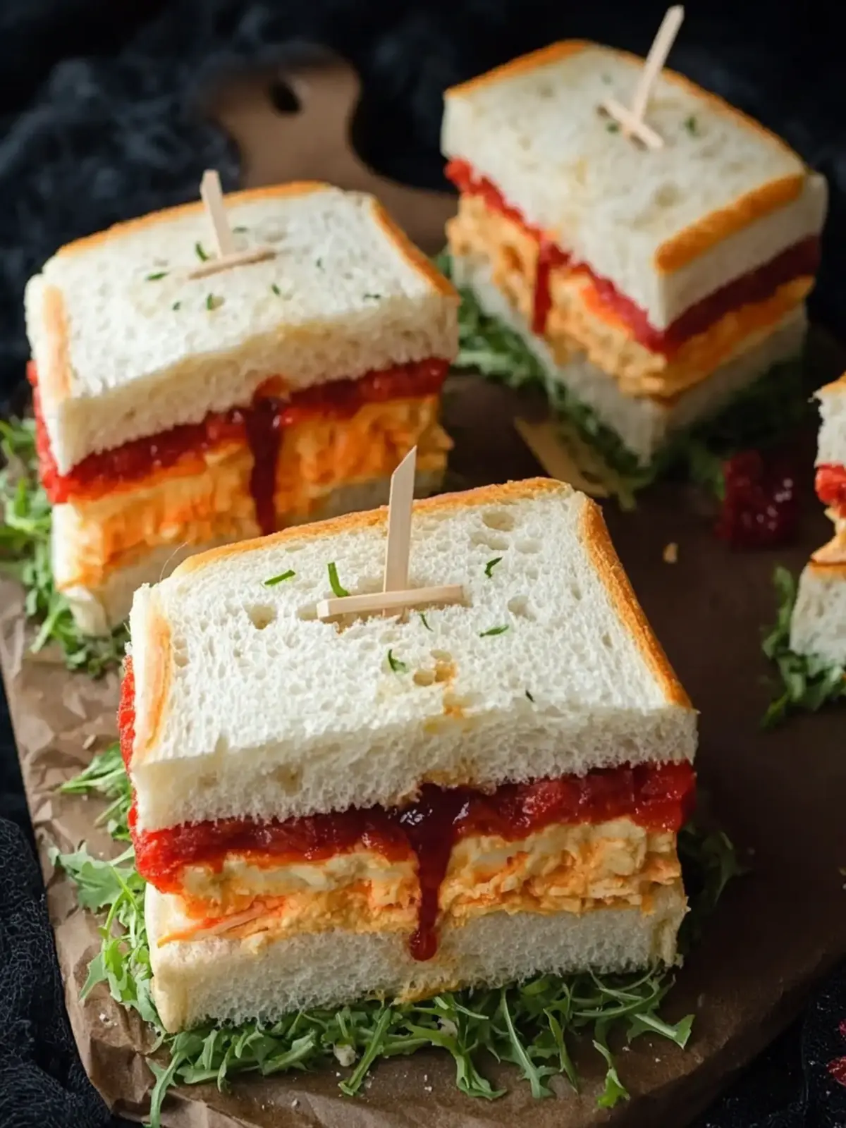Terrifying Coffin Sandwiches That Wow at Halloween Parties 2 Terrifying coffin sandwiches