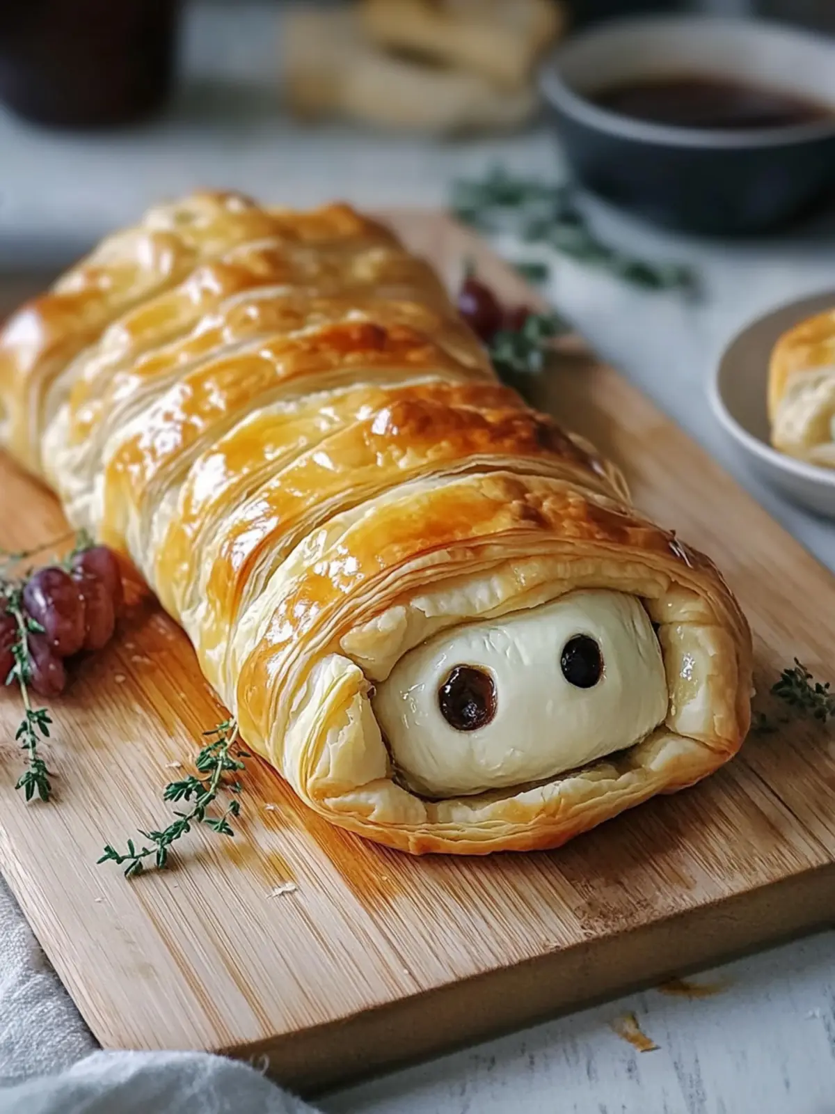 Gooey Mummy Brie Wrapped in Golden Puff Pastry Magic 4 Gooey Mummy Brie Wrapped In Golden Puff Pastry