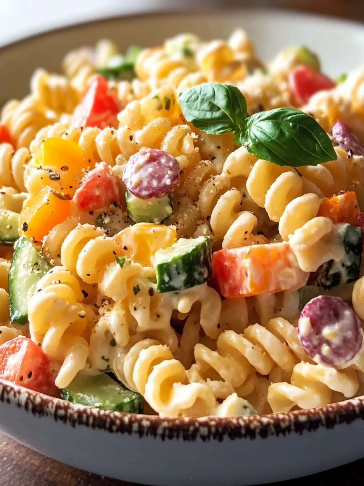 Creamy Pasta Salad Recipe for Effortless Summer Gatherings 3 Creamy pasta salad recipe