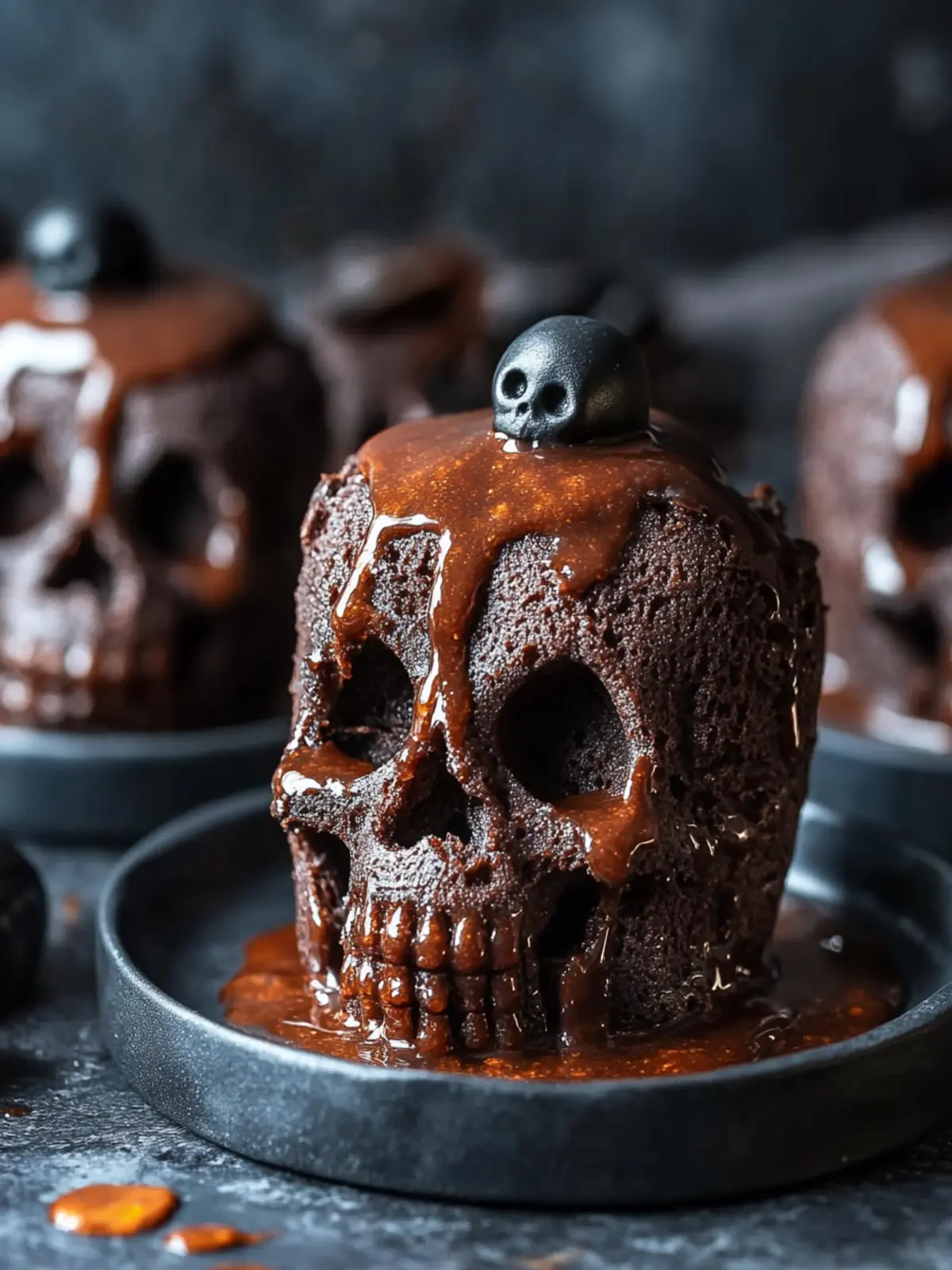 Molten Skull Lava Cake – Spooky Halloween Dessert Magic 3 Molten Skull Lava Cake – Spooky Halloween Dessert Delight
