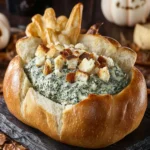Lipton Spinach Dip in a Halloween Bread Bowl for Spooky Fun 7 Lipton Spinach Dip in Halloween Bread Bowl