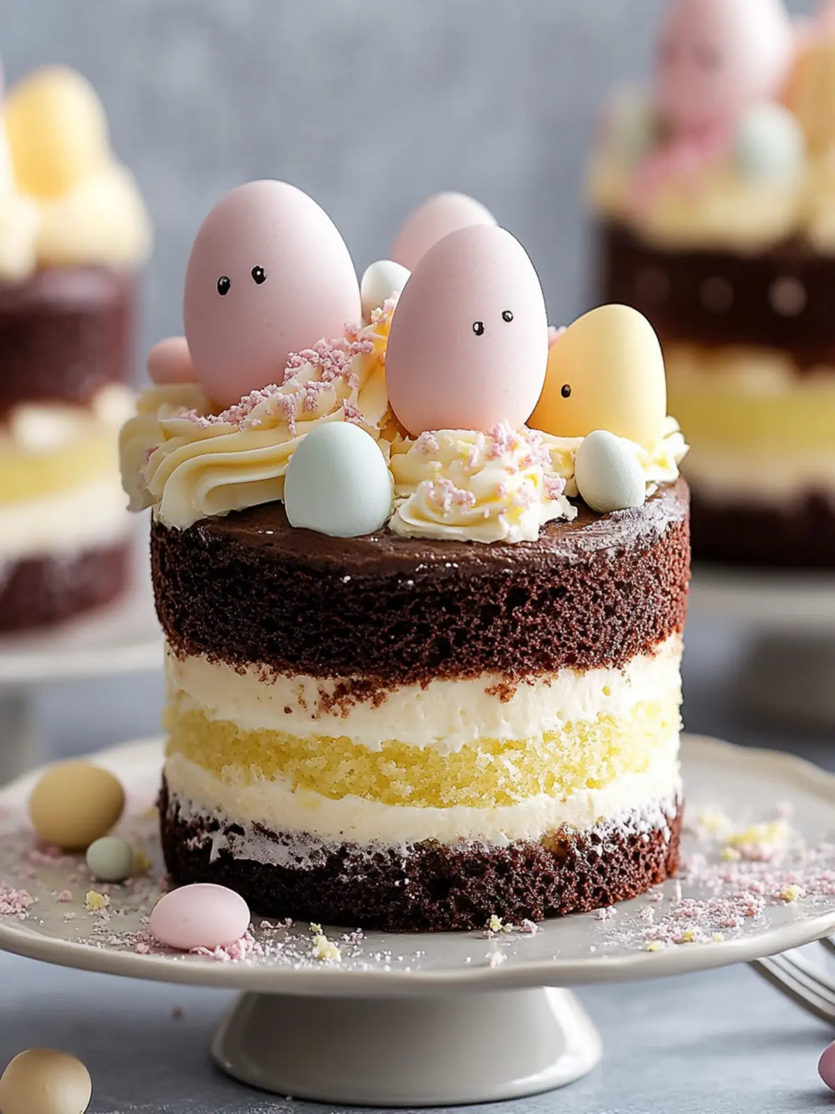 Mini Easter Layer Cakes for a Sweet Spring Celebration 5 Mini Easter Layer Cakes