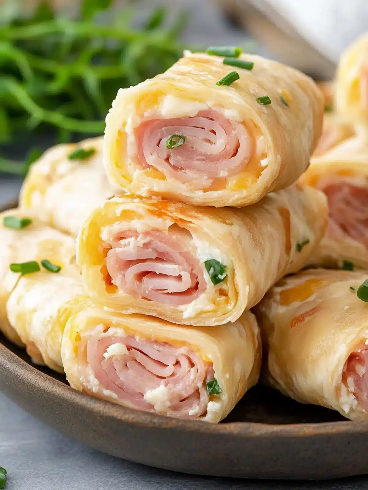 Savory Ham and Cheese Roll Ups in Just 10 Minutes! 2 Ham and Cheese Roll Ups