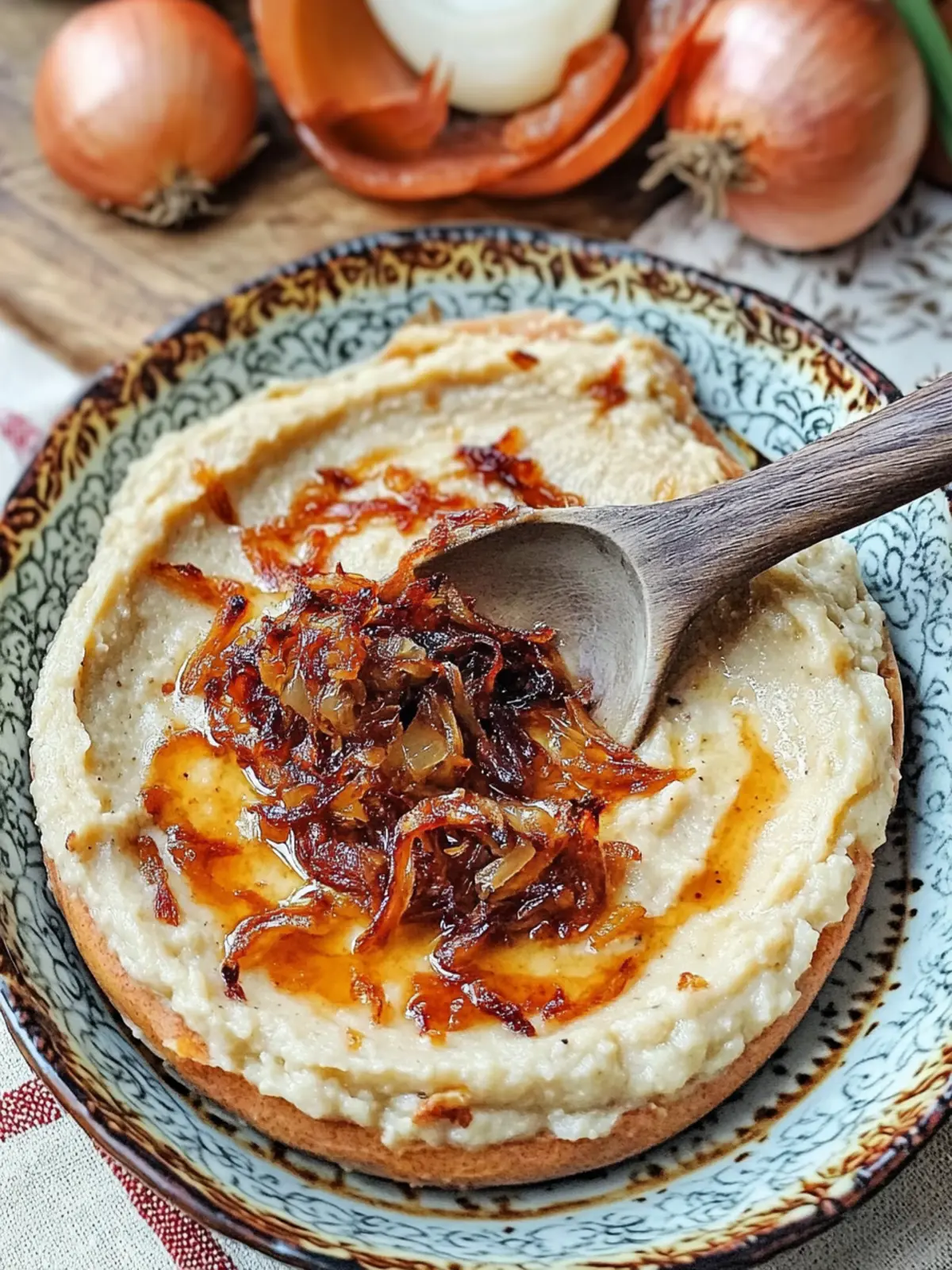Romanian White Bean Dip with Caramelized Onions Bliss 5 Romanian White Bean Dip with Caramelized Onions (Fasole Batuta)