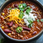 Crockpot Chili: Hearty Game Day Comfort Food Everyone Loves 6 Crockpot Chili (Football Season Recipe)