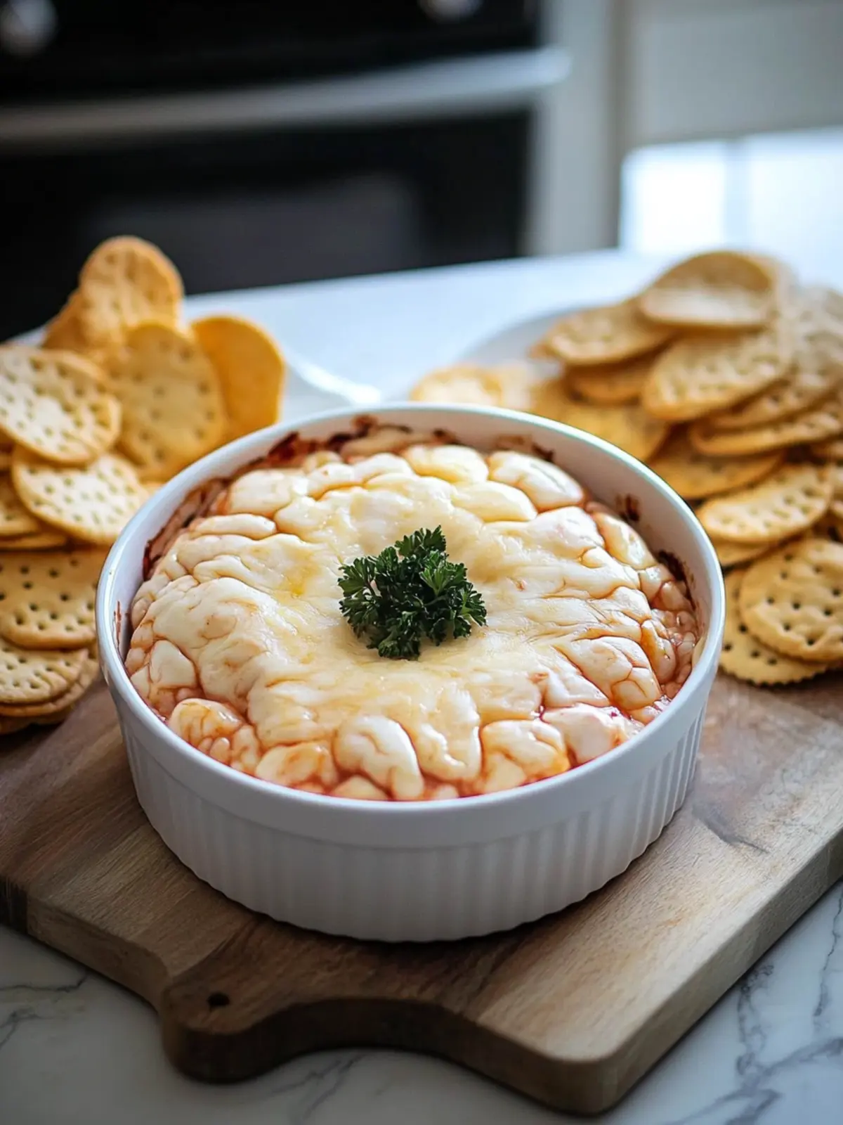 Cheesy Brain Dip Appetizer Recipe for Spooky Party Fun 2 Cheesy Brain Dip Appetizer Recipe