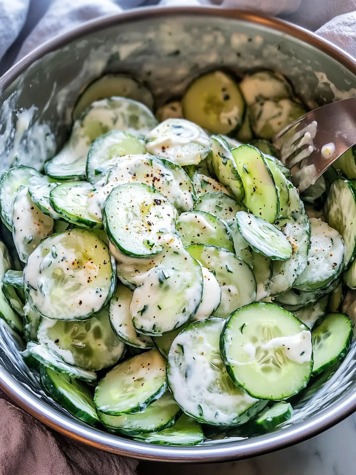 Creamy Cucumber Salad: A Refreshing Twist for Summer Cookouts 5 Creamy Cucumber Salad