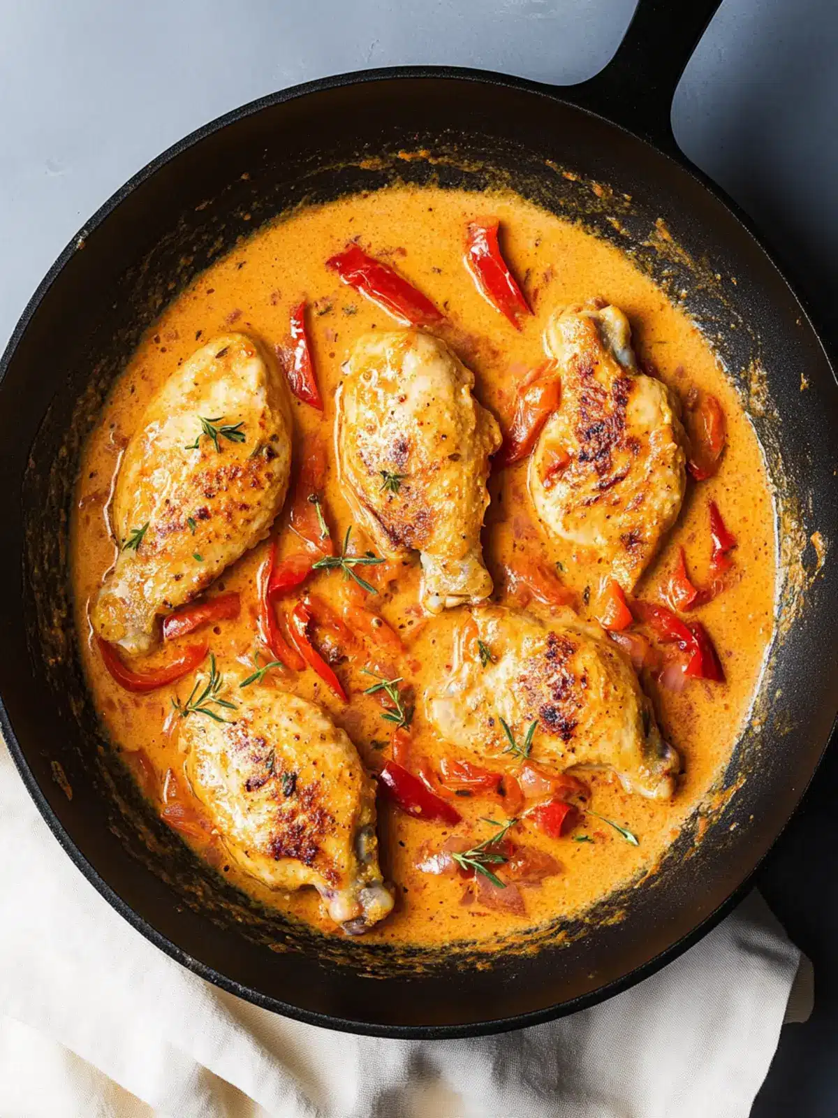 Creamy Roasted Red Pepper Chicken for a Cozy Dinner Night 2 Creamy Roasted Red Pepper Chicken