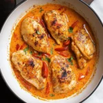 Creamy Roasted Red Pepper Chicken for a Cozy Dinner Night 4 Creamy Roasted Red Pepper Chicken