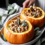 Ground Turkey & Brown Butter Sage Stuffed Pumpkins Delight 4 Ground Turkey & Brown Butter Sage Stuffed Pumpkins