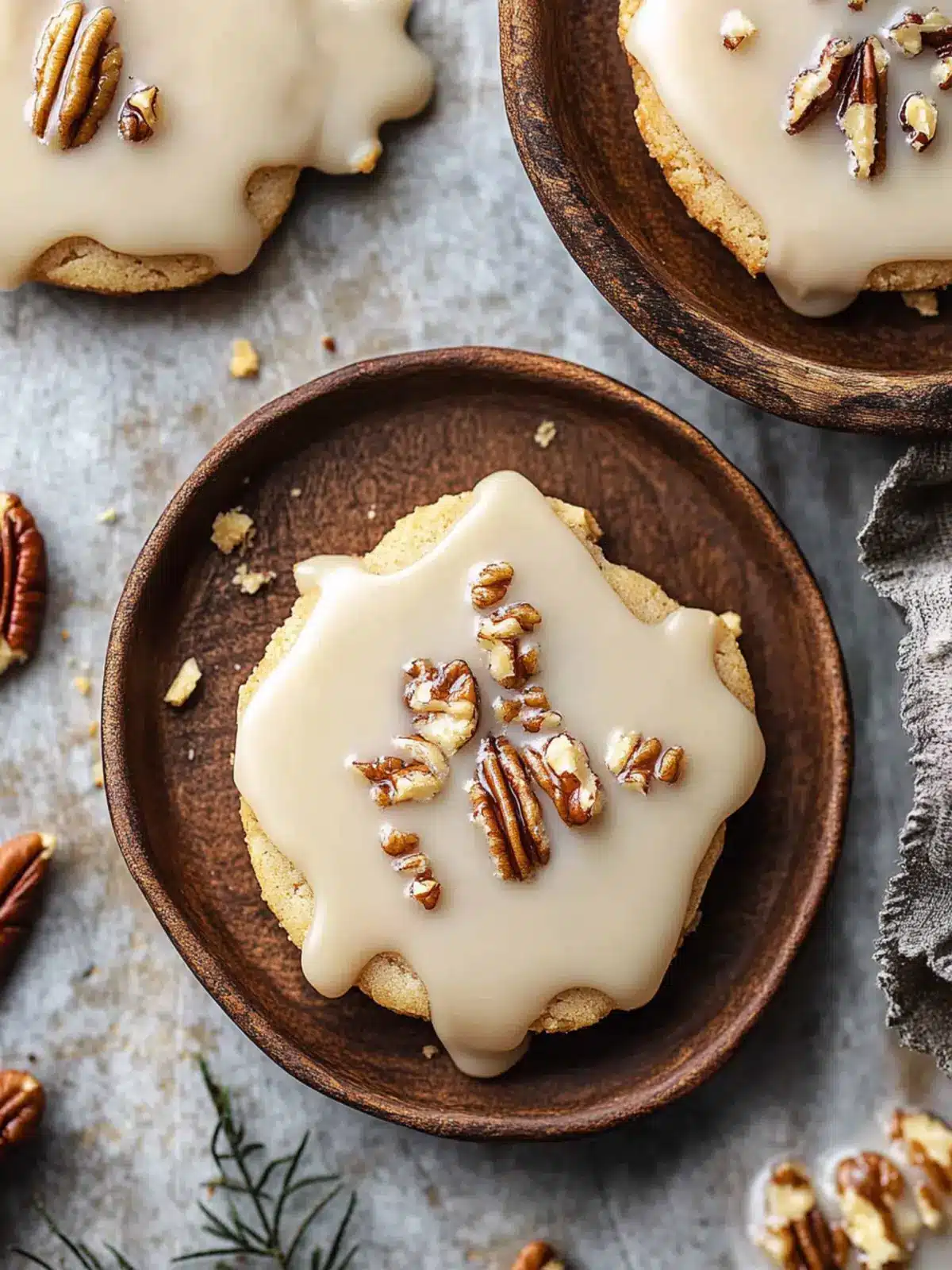 Delicious Glazed Pecan Shortbread Cookies for Cozy Moments 2 Glazed Pecan Shortbread Cookies