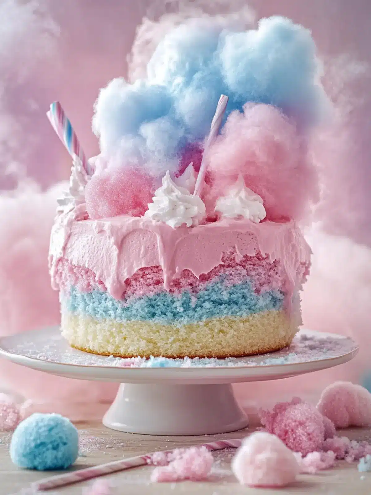 Joyful Cotton Candy Cake to Sweeten Every Celebration Delight 3 Joyful Cotton Candy Cake to Sweeten Any Celebration