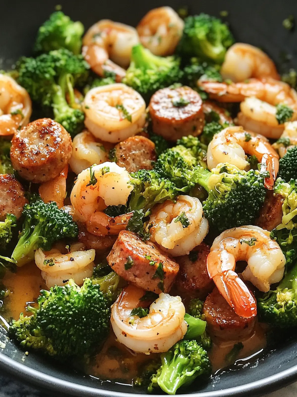 Deliciously Simple Garlic Butter Shrimp Sausage and Broccoli Bliss 5 Deliciously Simple: Garlic Butter Shrimp Sausage and Broccoli Recipe