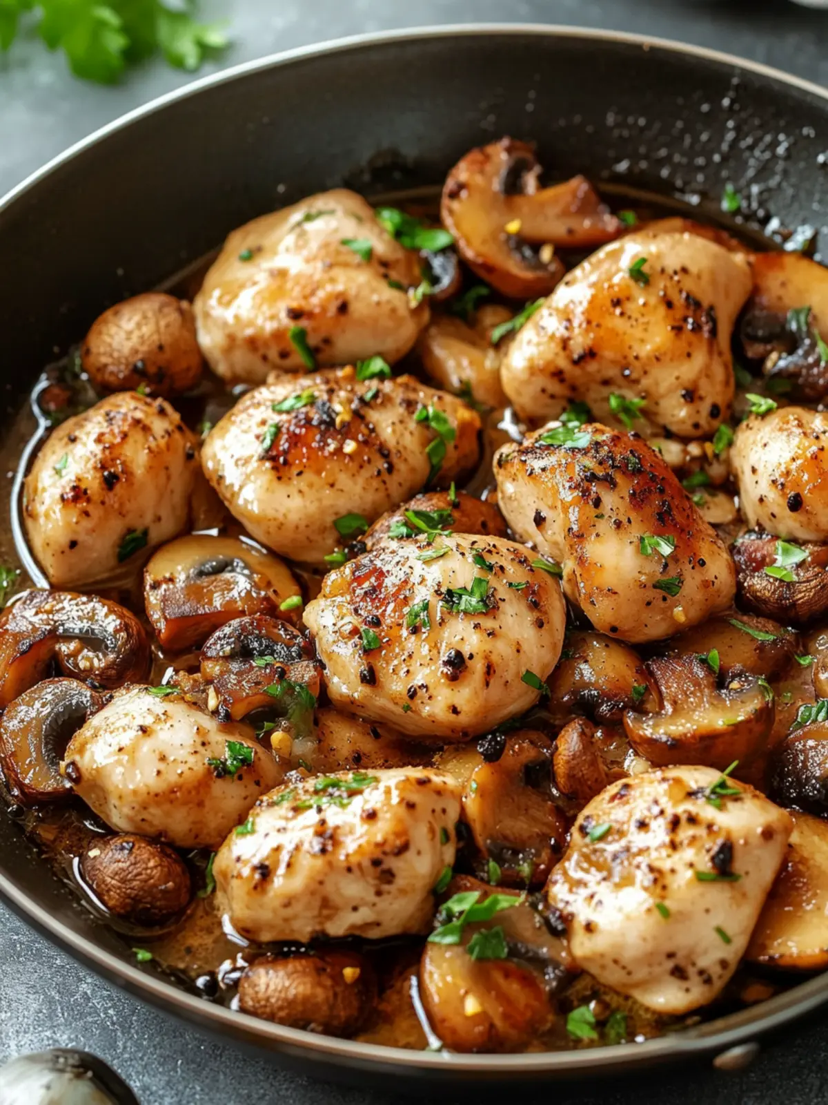 Sizzling Black Pepper Chicken & Mushroom Skillet: Quick and Tasty 2 Sizzling Black Pepper Chicken & Mushroom Skillet: A Culinary Delight