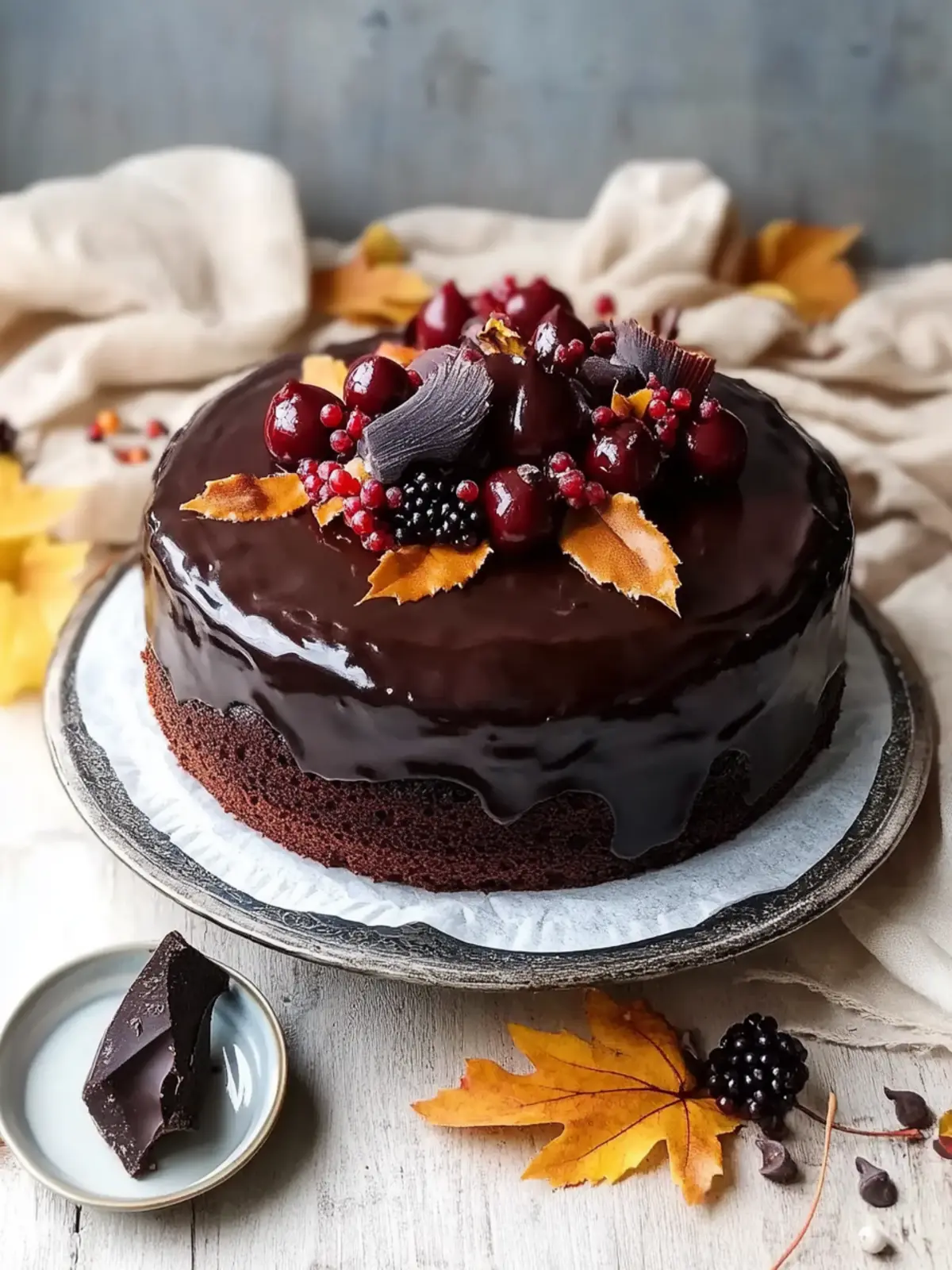 Indulgent Autumn Chocolate Cake: Vegan & Gluten-Free Delight 5 Autumn Chocolate Cake (vegan & gluten-free)