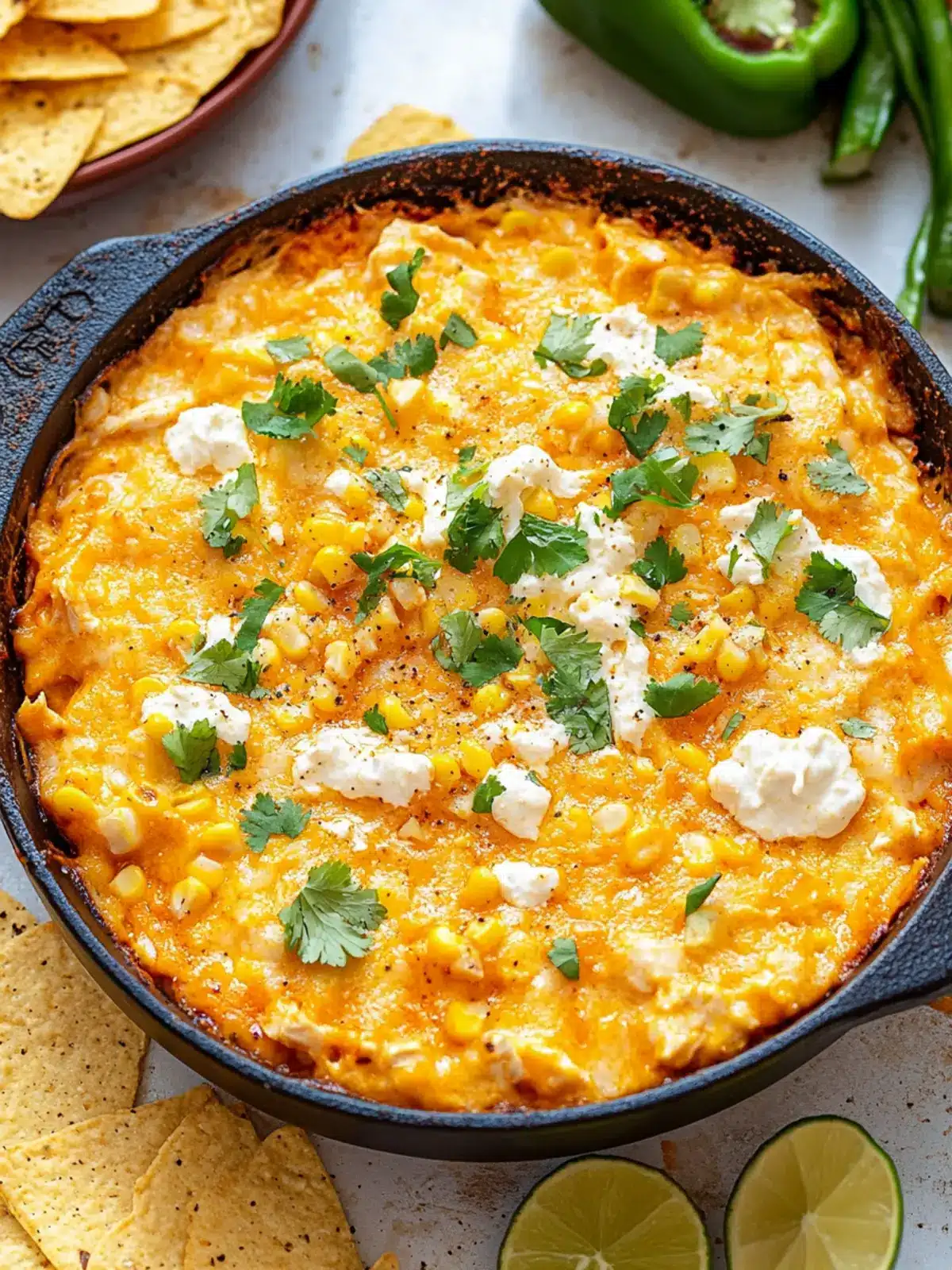Irresistible Street Corn Buffalo Chicken Dip You Must Try! 4 Street Corn Buffalo Chicken Dip