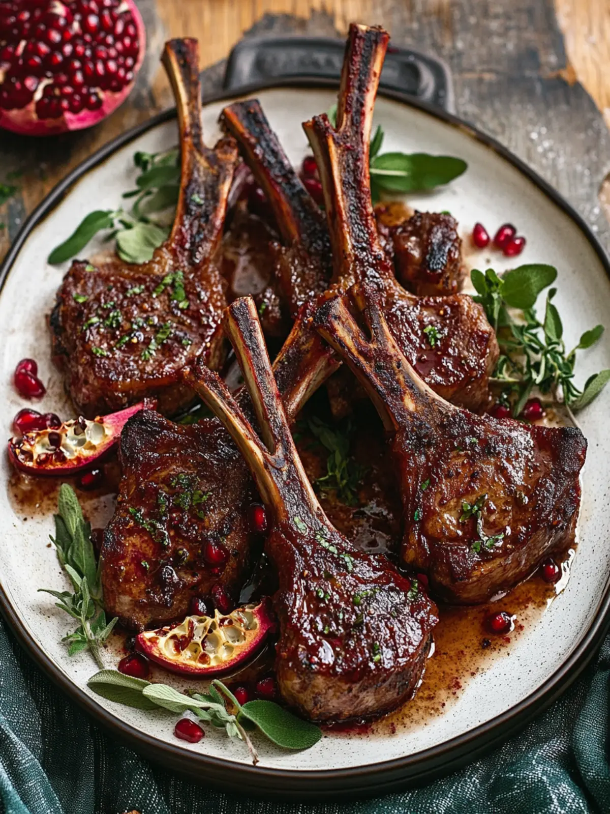 Fancy Pomegranate Lamb Chops for Effortless Gourmet Dining 4 Fancy Pomegranate Lamb Chops