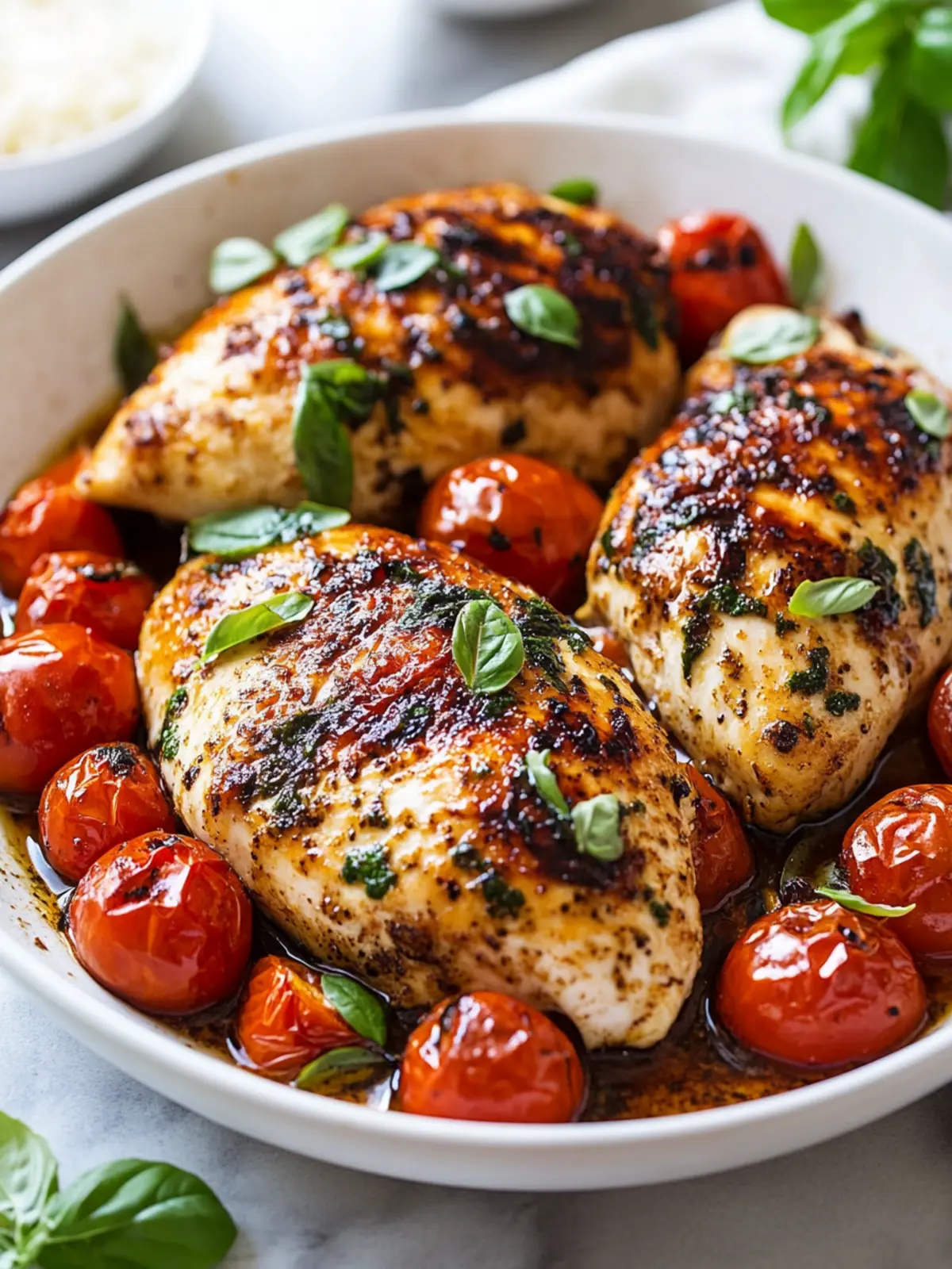 Baked Balsamic Chicken with Tomatoes – A Healthy Dinner Delight 2 Baked Balsamic Chicken with Tomatoes – Healthy Dinner Idea