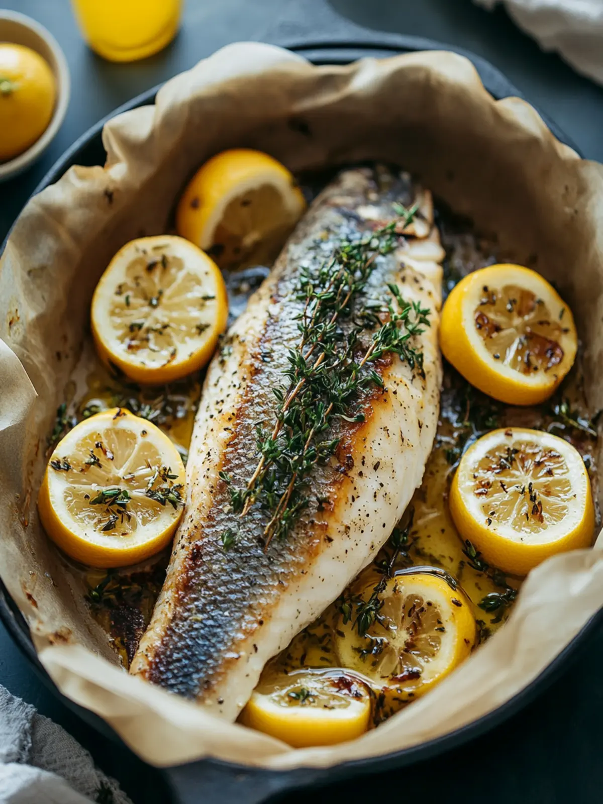 Lemon and Thyme Roasted Sea Bass for a Healthy Dinner Delight 2 Lemon and Thyme Roasted Sea Bass