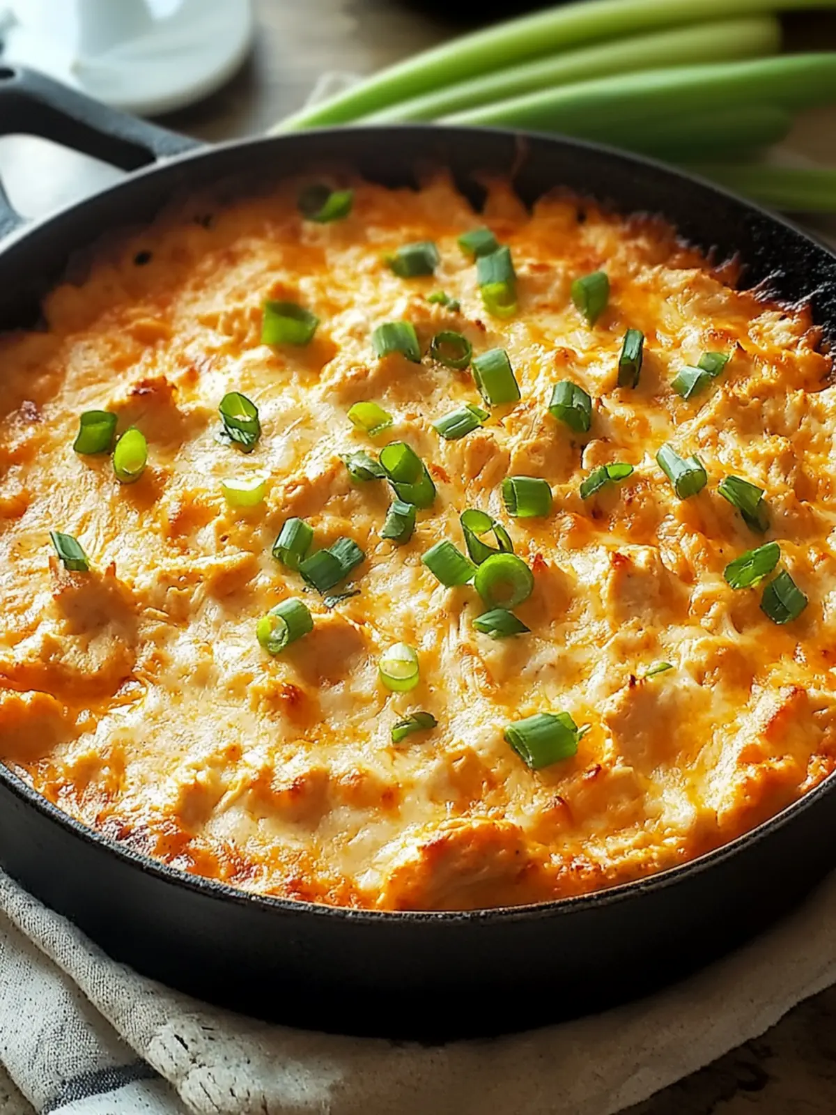 Skillet Buffalo Chicken Dip – The Ultimate Cheesy Comfort! 3 The Ultimate Buffalo Chicken Dip in a Skillet – So Cheesy!