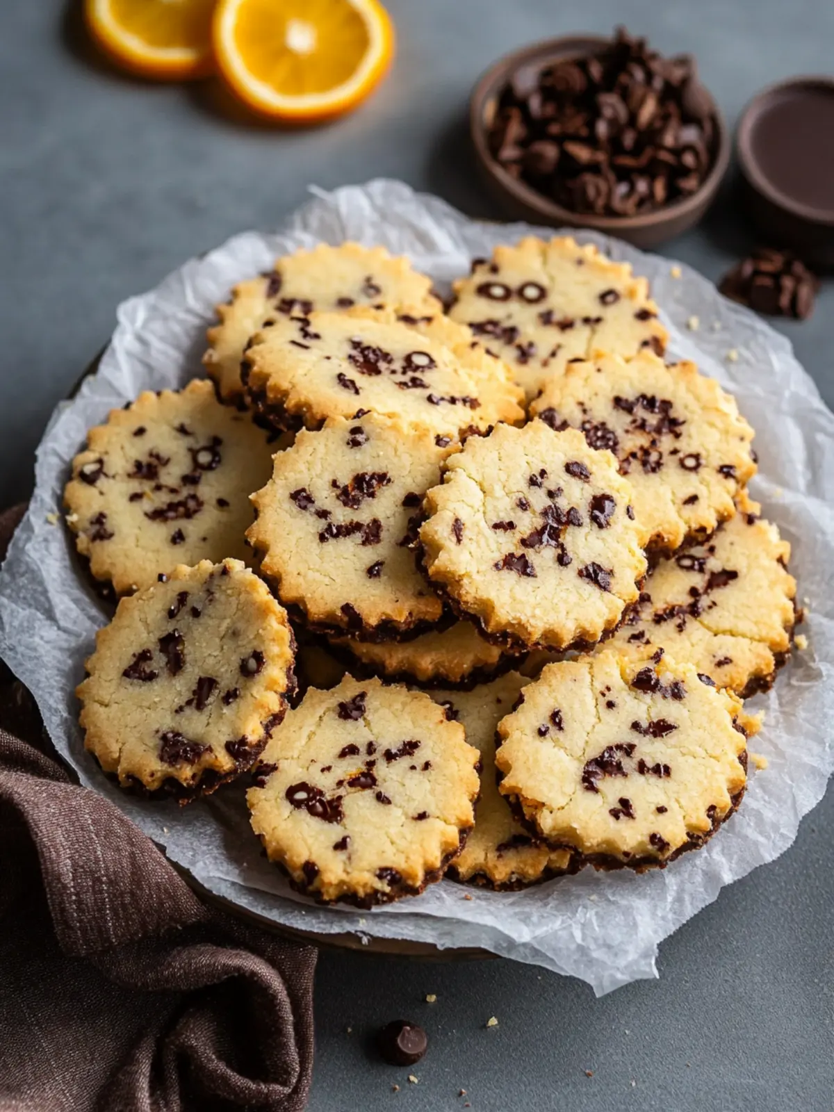 Melt-in-Your-Mouth Chocolate Orange Shortbread Cookies 2 Chocolate Orange Shortbread Cookies