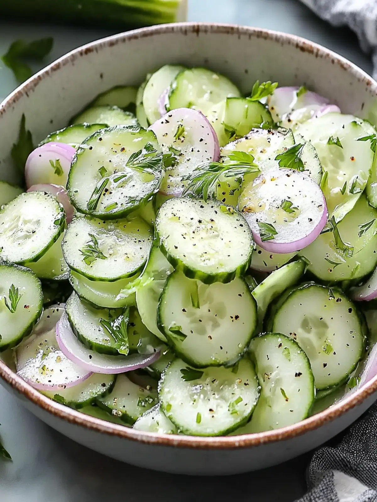 Delicious Creamy Cucumber Salad with a Sweet Twist 3 Creamy Cucumber Salad with a Sweet Twist