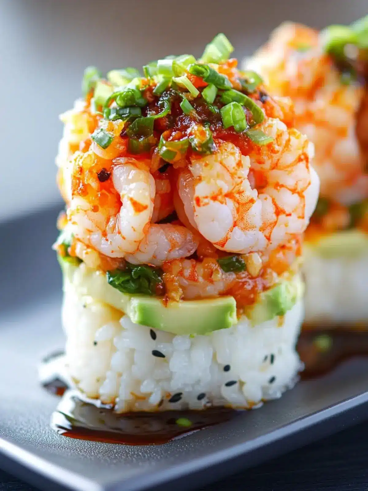 Spicy Shrimp Sushi Stacks: Elevate Your Home Sushi Game 4 Spicy Shrimp Sushi Stacks